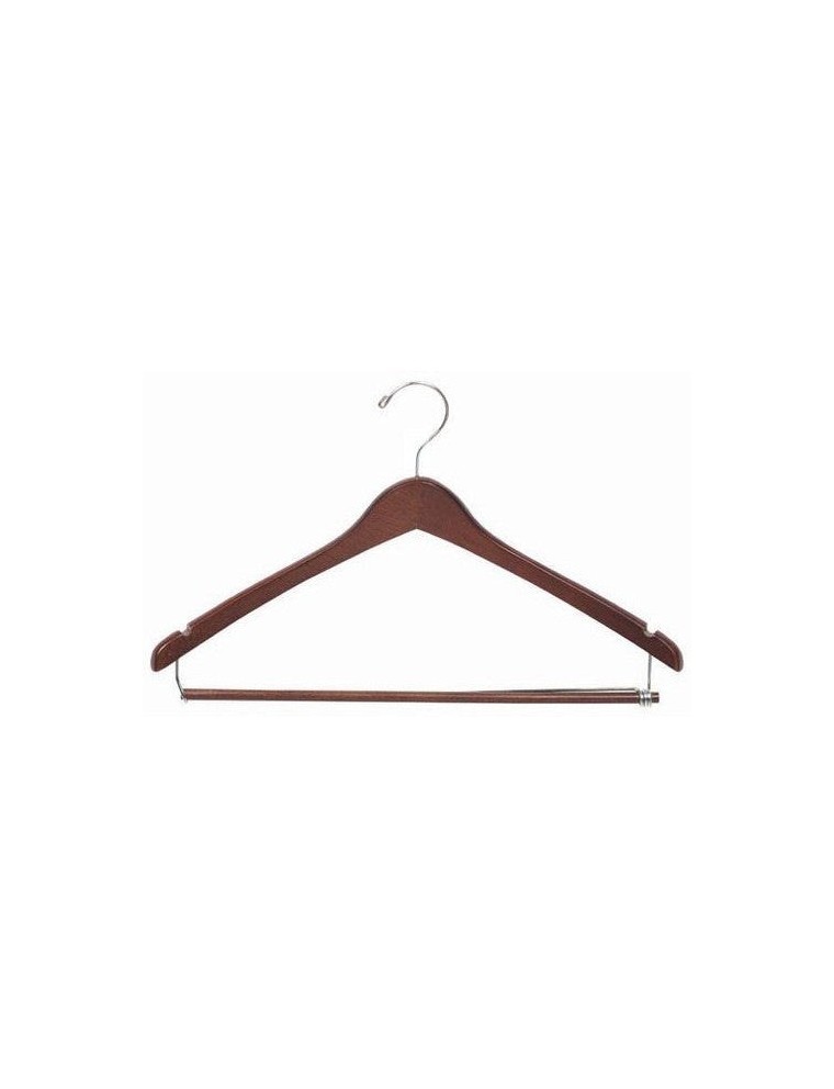 Must-Have WOODEN UNIFORM HANGERS WITH LOCKING BAR Limited Stock