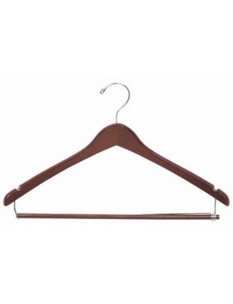 Must-Have WOODEN UNIFORM HANGERS WITH LOCKING BAR Limited Stock